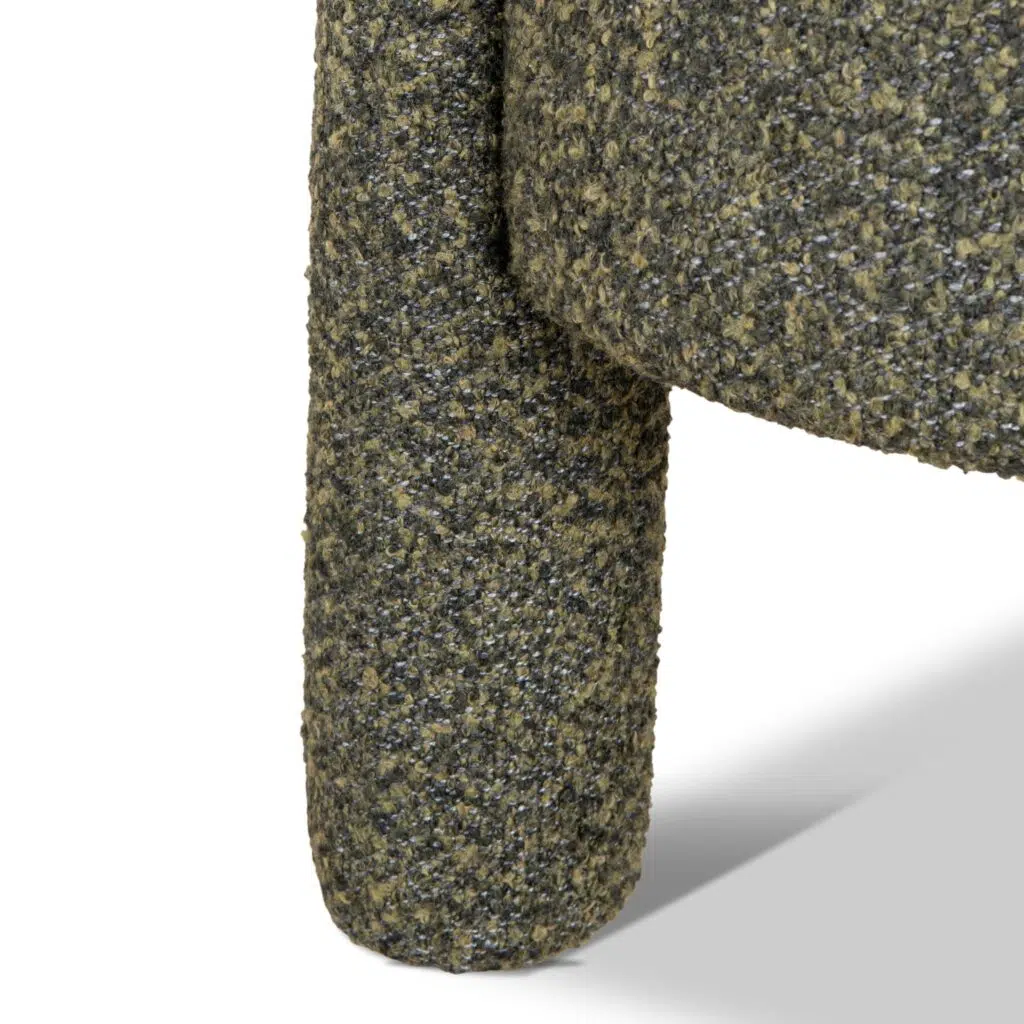 Basil Green Ottoman, Stylish Footrest, 52x52x45.5cm