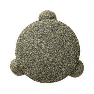 Basil Green Ottoman, Stylish Footrest, 52x52x45.5cm