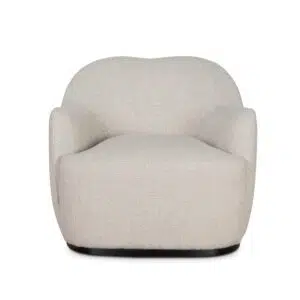 Beige Fabric Armchair, Elegant Design, Comfortable