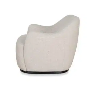 Beige fabric armchair, timeless elegance, comfortable, durable, ready-to-use