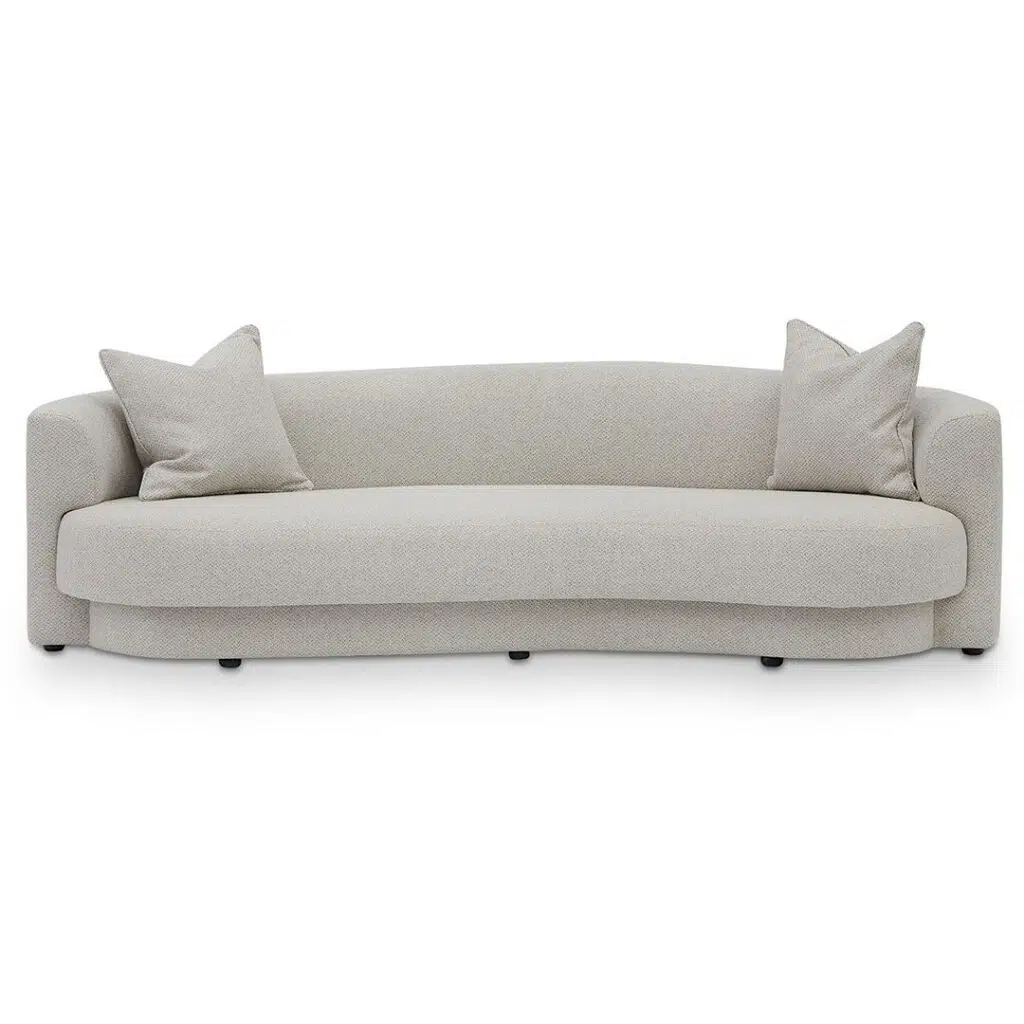 Luna 3 Seater Sand Sofa, Elegant Design, Durable, Spacious
