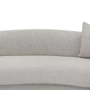 Luna 3 Seater Sofa Sterling Sand Elegant Design Durable Pine Wood Frame