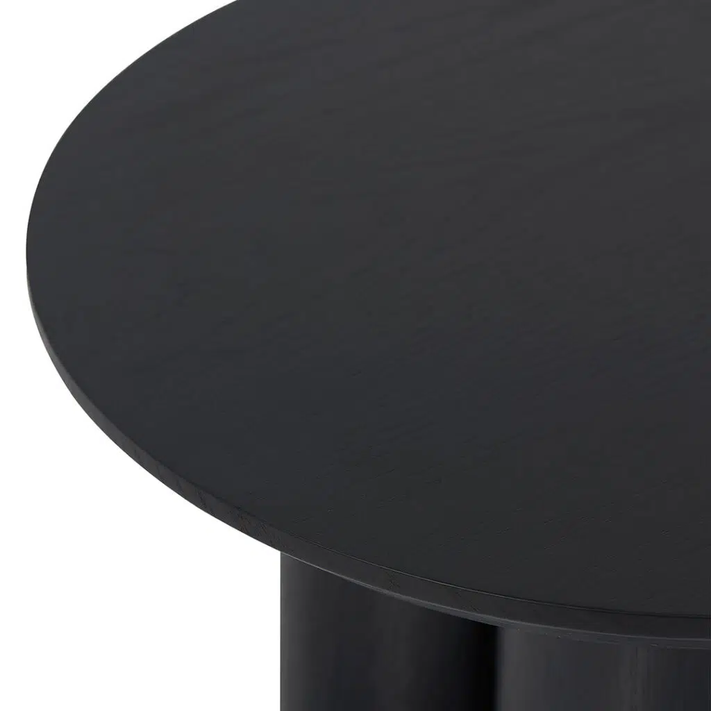 Ethan 1.3m Full Black Coffee Table, Modern Design, Durable MDF, 130cm W