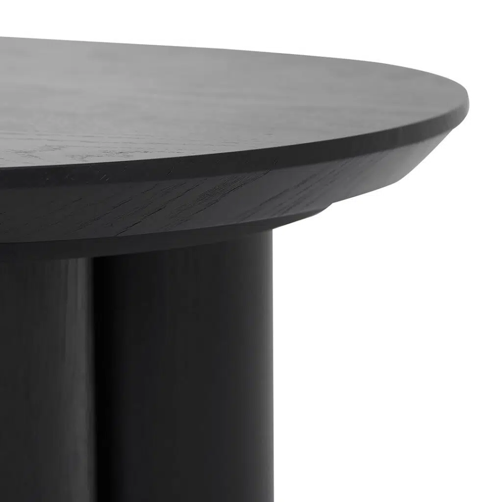 Ethan 1.3m Full Black Coffee Table, Modern Design, Durable MDF, 130cm W, Living Room Furniture
