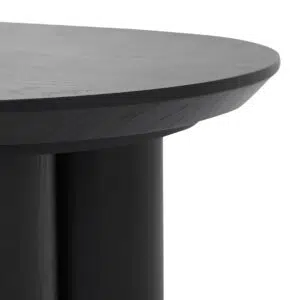 Ethan 1.3m Full Black Coffee Table, Modern Design, Durable MDF, 130cm W, Living Room Furniture
