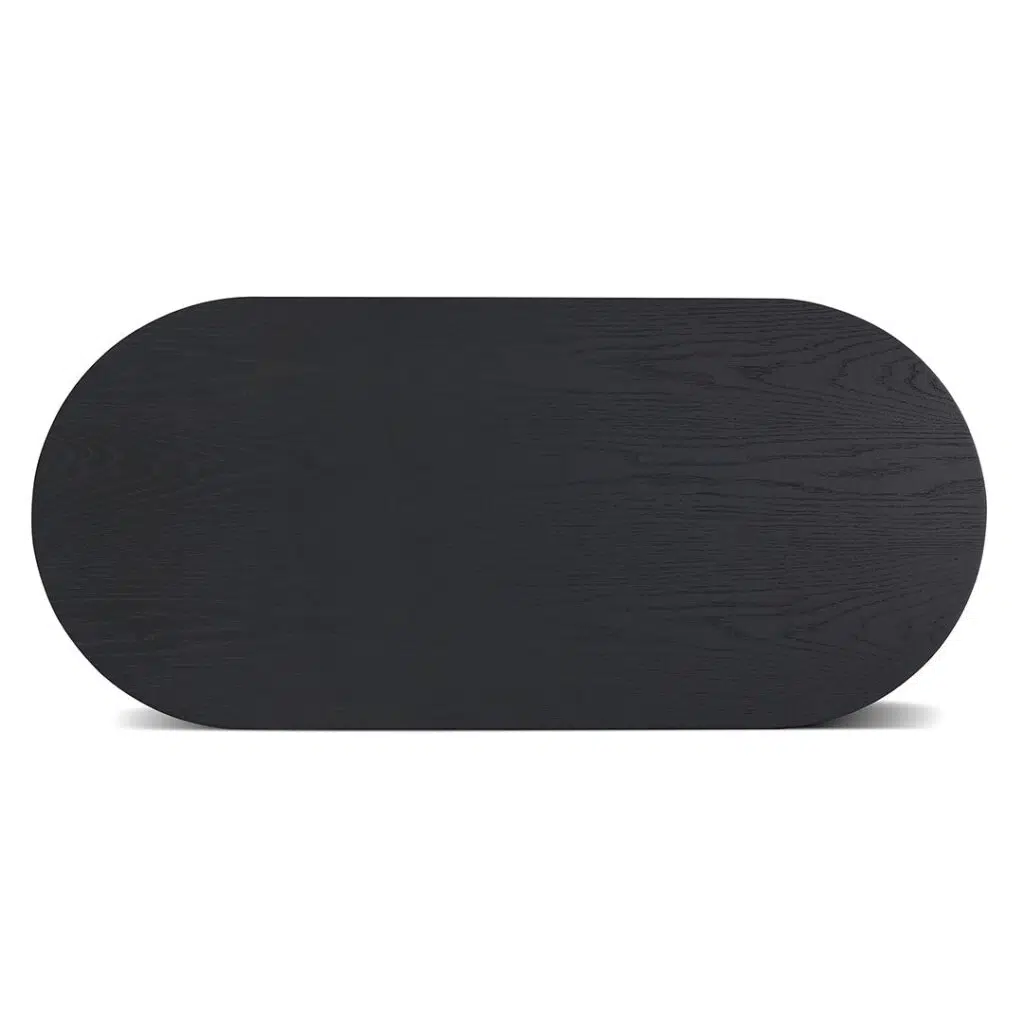 Ethan 1.3m Full Black Coffee Table, Modern Design, Durable MDF, 130x59x33cm