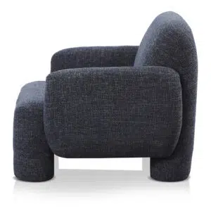 Moss Navy Hudson Armchair, modern design, sturdy timber frame, comfortable seating, easy assembly