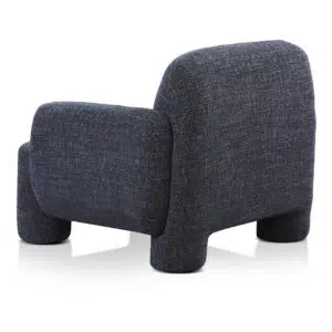 Moss Navy Hudson Armchair, modern design, sturdy legs, comfortable seating, durable fabric