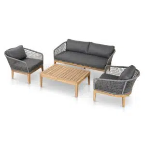 Eclipse Outdoor Lounge Set Grey Modern Design