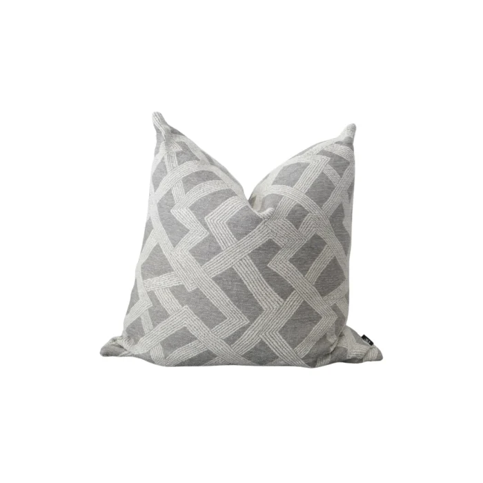 Lagom Linen Cushion 55cm  – Grey/ Natural