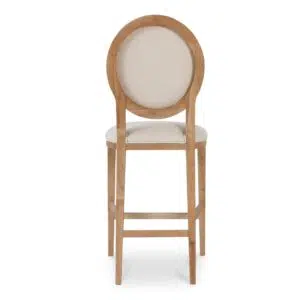 Luna Bar Stool 65cm Light Beige Set 2 Modern Design Durable Comfortable