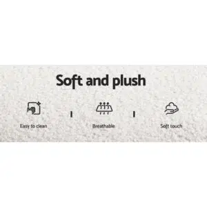 Ella Sherpa Boucle Dining Chairs White Set 2 Modern Comfortable Seating