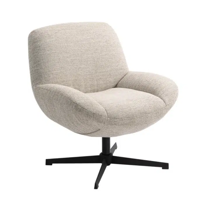 Marcel Swivel Accent Chair – Taupe
