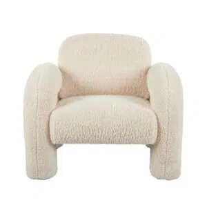 Mia Armchair Off White, Elegant and Cozy Seat
