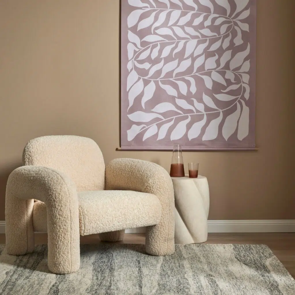 Mia Armchair Off White, Elegant and Cozy Seating