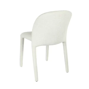 Beige Dining Chairs Set Modern Elegant Comfortable Stackable