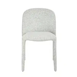 Light Grey Noelle Dining Chairs, Set of 2, Modern Minimalist Design