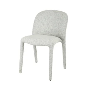 Light Grey Noelle Dining Chairs, Set of 2, Minimalist Design