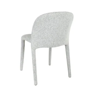 Light Grey Noelle Dining Chairs, Set of 2, Modern Minimalist Design