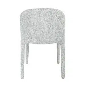 Light Grey Noelle Dining Chairs, Set of 2, Modern Minimalist Design