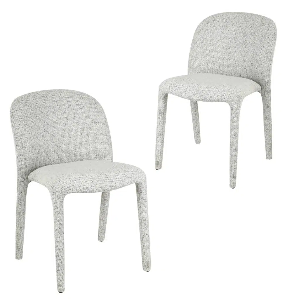 Elegant Grey Minimalist Dining Chair Set