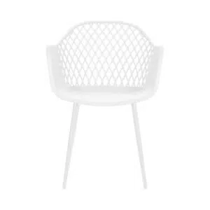 Amelia Outdoor Chair White Set 4 Durable Polypropylene