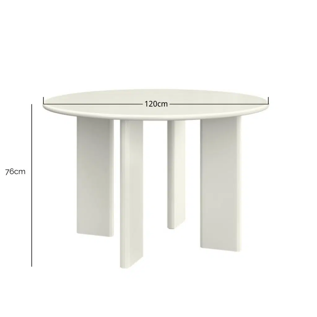 Ovo 120cm Round Dining Table