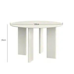 Ovo 120cm Round Dining Table