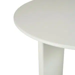 Ovo 120cm Round Dining Table Cream Matte