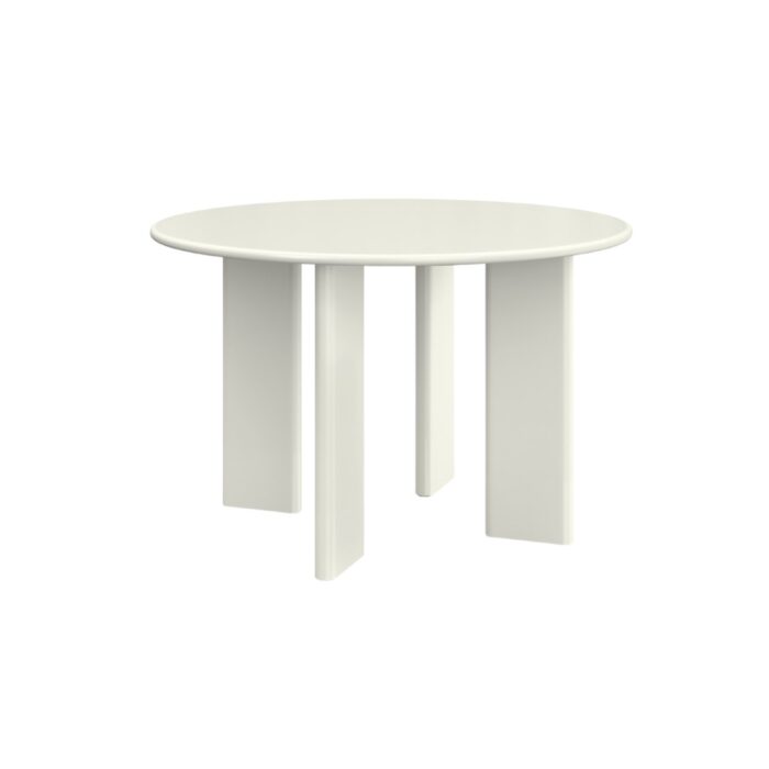 Ovo 120cm Round Dining Table Cream Matte