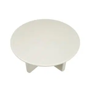 Ovo 80cm Cream Matte Coffee Table Modern