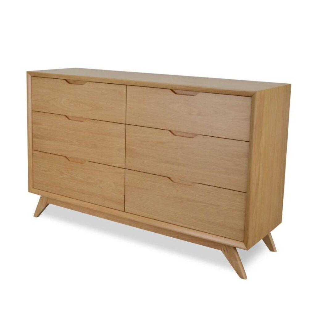 Atlas 6 Drawer Wide Chest – Natural