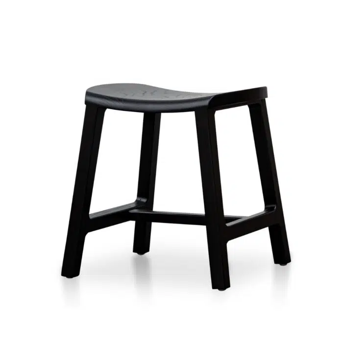 Kai Wooden Low Stool 45cm – Black