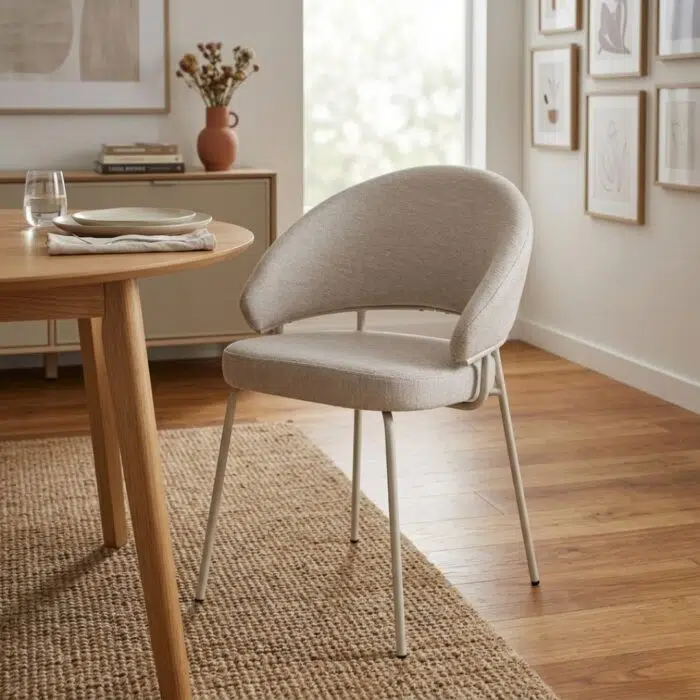 Beige Remi Dining Chair for modern Australian homes