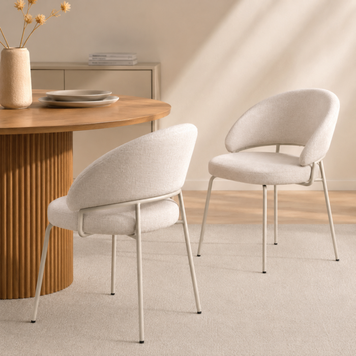 Beige Remi Dining Chair Set of 2 for Modern Homes