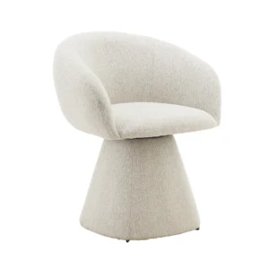 Elegant Stone Swivel Dining Chair, Modern Comfort