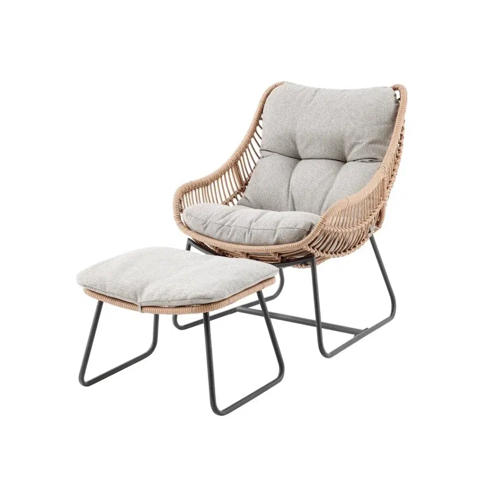 Hattie Outdoor Lounge Set Compact Durable Modern Small Spaces