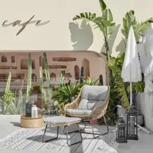 Hattie Outdoor Lounge Set Compact Durable