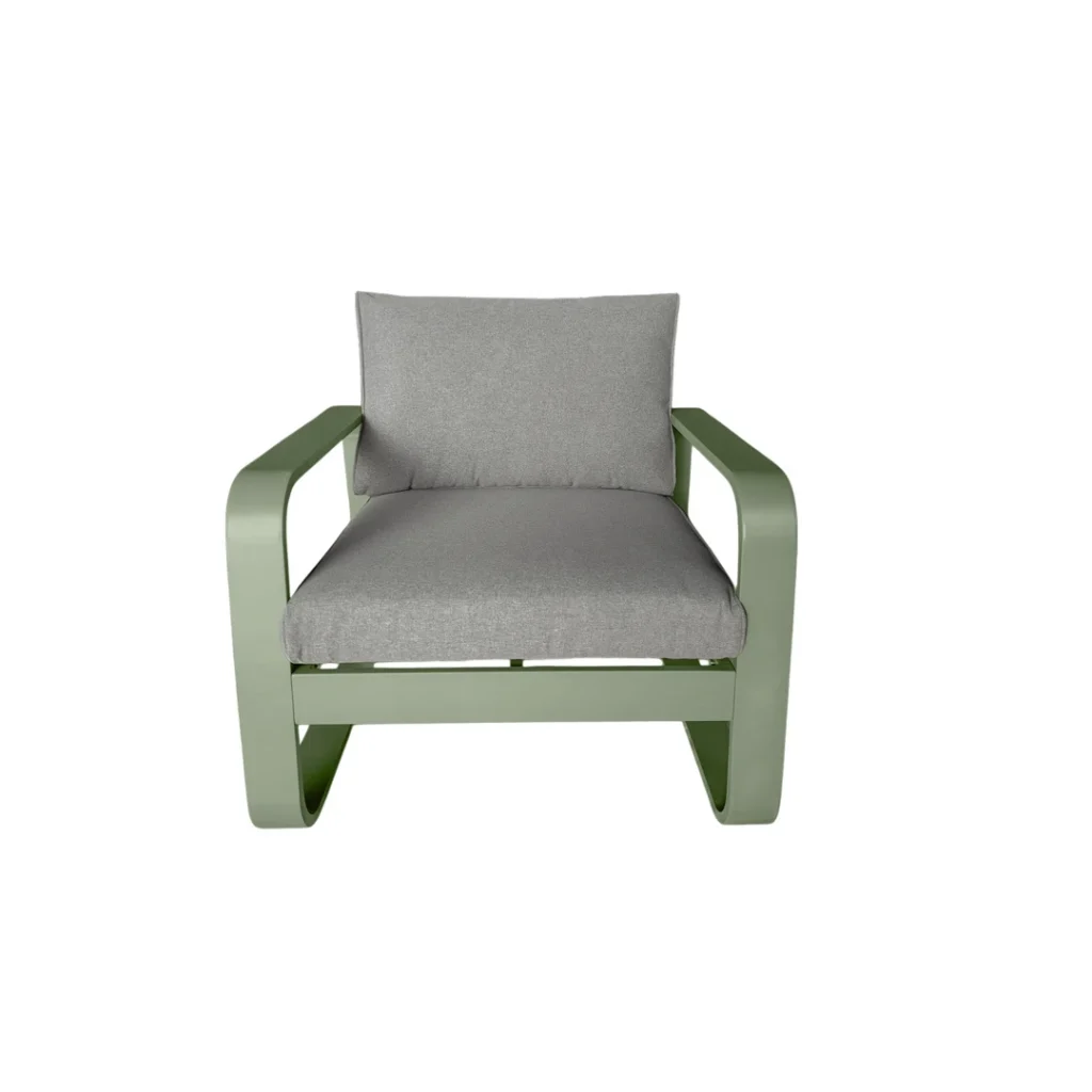 Jennie 4-Piece Outdoor Lounge Set - UV & Water Resistant Green Patio Furniture