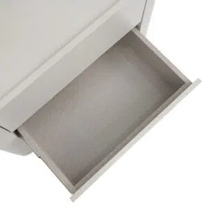 Eclipse Bedside Table Warm Grey Modern Design