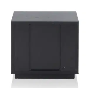 Nova Full Black Bedside Table with Ash Veneer