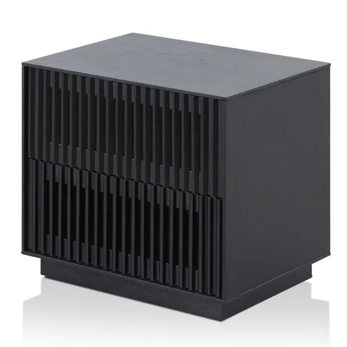 Nova Bedside Table – Full Black