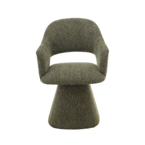 Pine Green Swivel Dining Chair, Modern, Comfortable, Durable