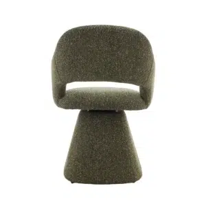 Pine Green Swivel Dining Chair, Modern, Comfortable, Durable