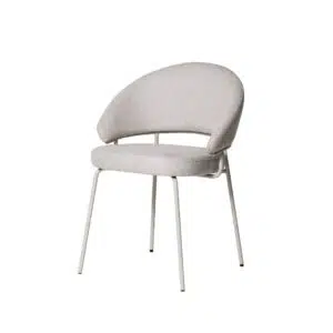 Remi Dining Chair Beige Soft Fabric