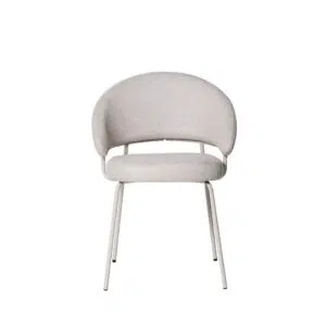 Remi Dining Chair Beige Soft Fabric