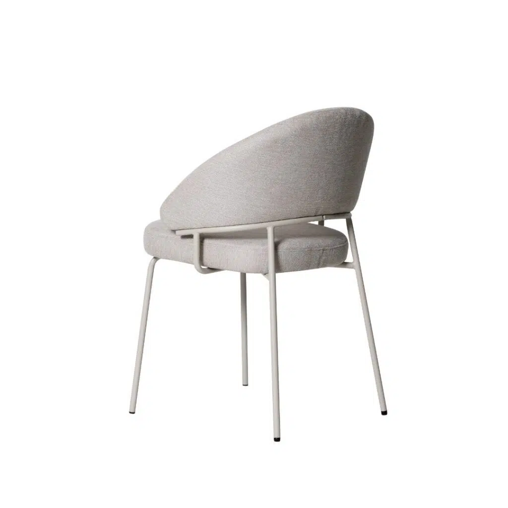 Remi Dining Chair Beige Soft Fabric Durable