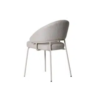 Remi Dining Chair Beige Soft Fabric Durable