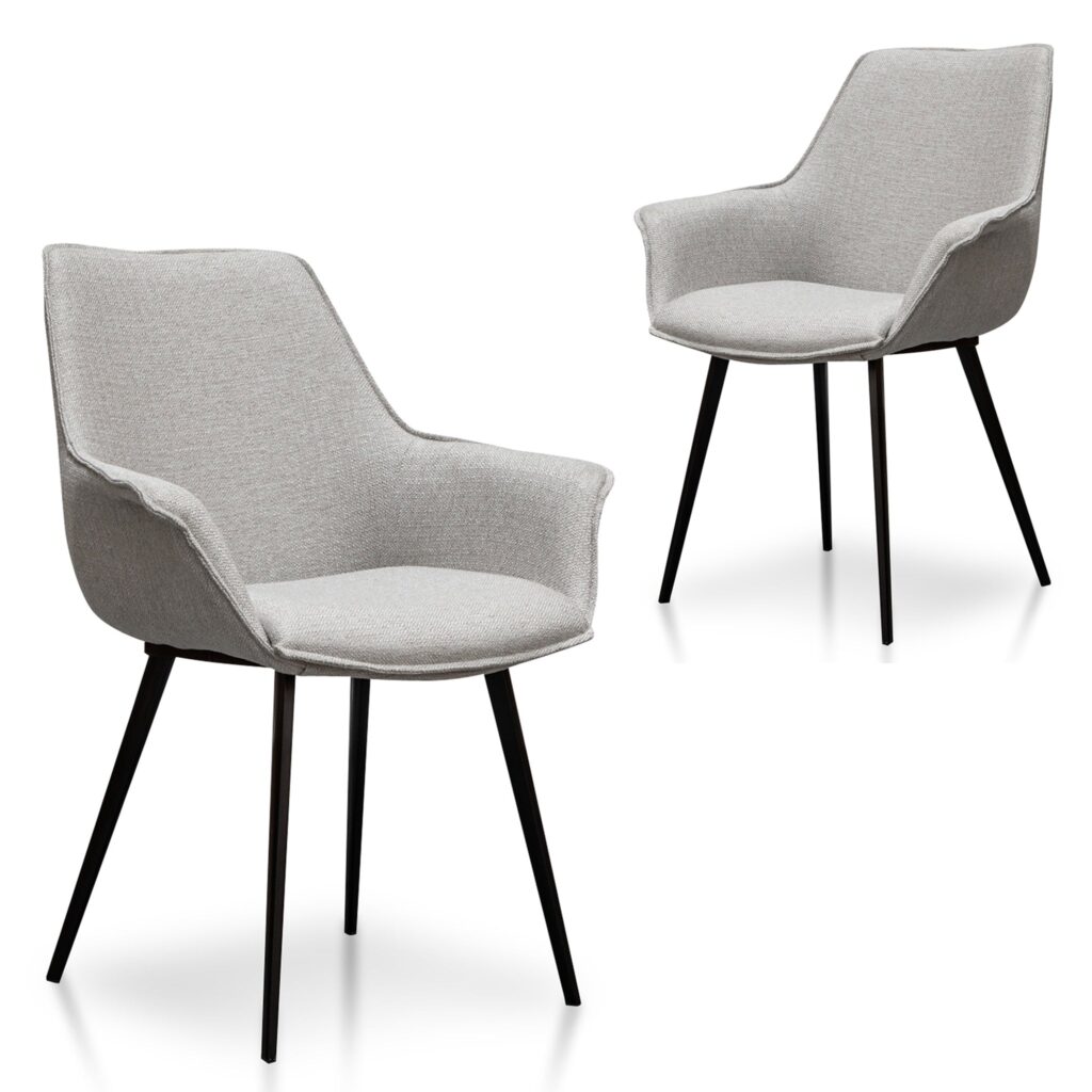 Beige Plywood Dining Chair Set Modern Design