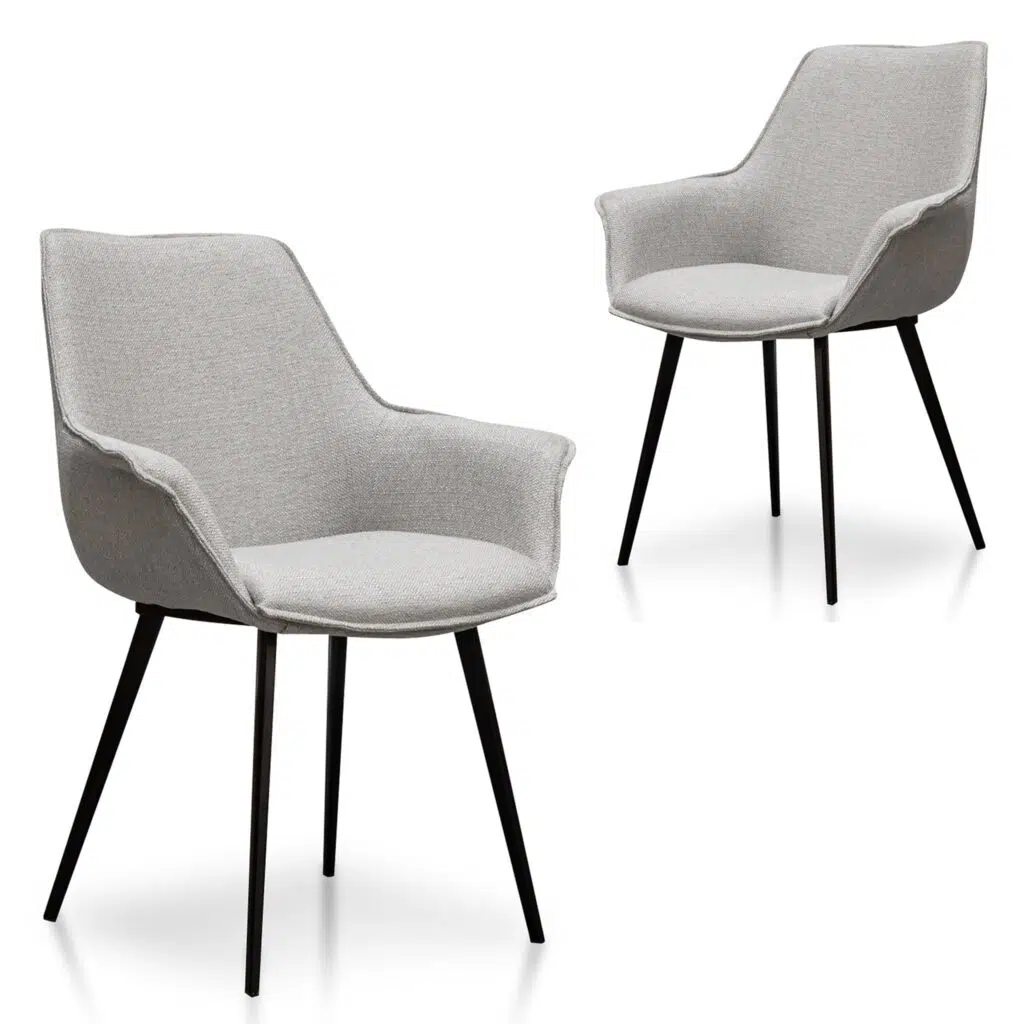 Beige Plywood Dining Chair Set Modern Design